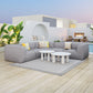 Luanda Grey Ottoman Conversion Set