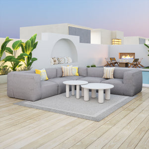 Luanda Grey Ottoman Conversion Set