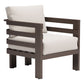 Bal Harbor 4-Piece Outdoor Living Set – White + Charcoal