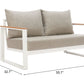 Welt Sofa Taupe & White