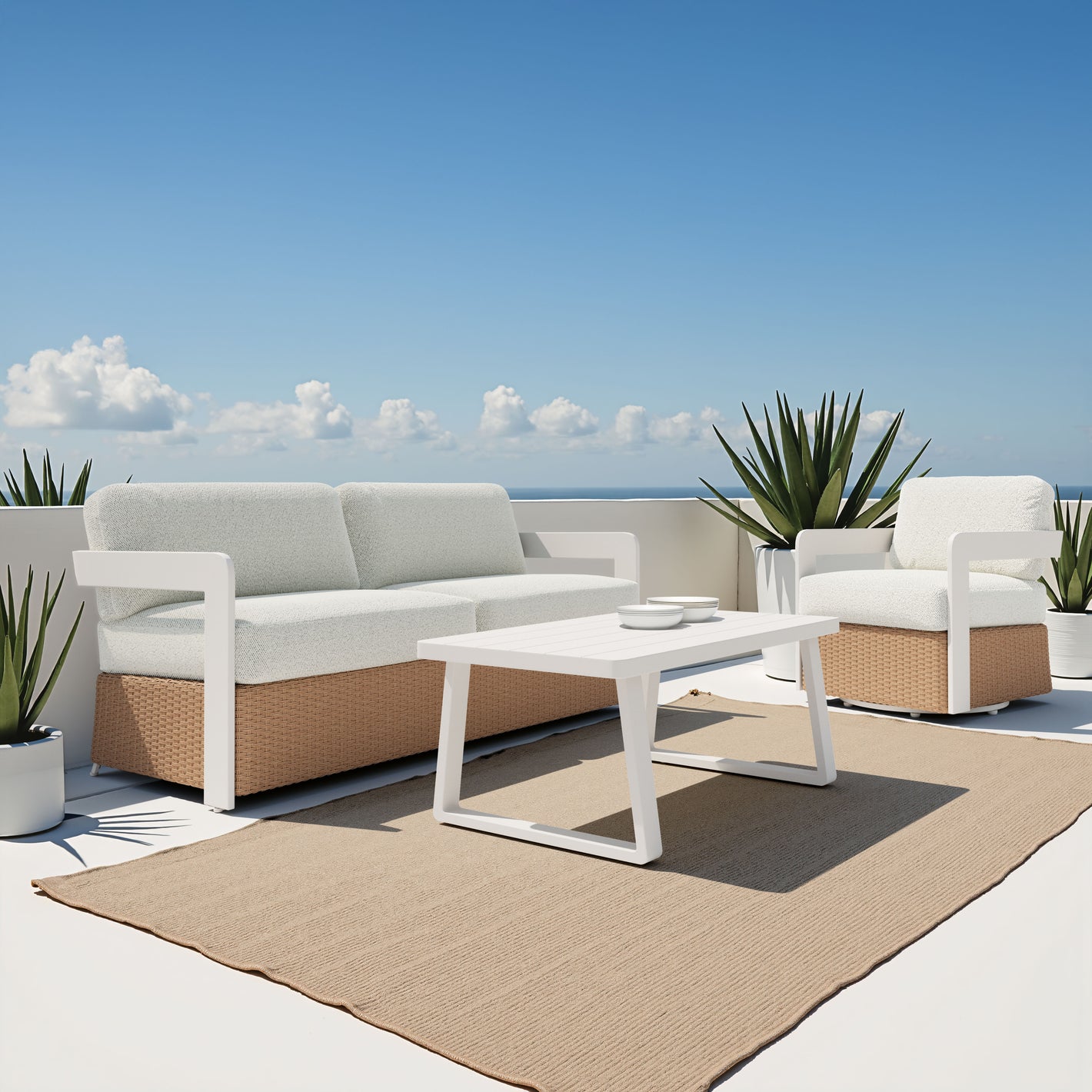 Welt Coffee Table White