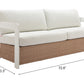 Gelo Sofa White & Brown