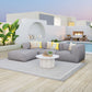 Luanda Grey Ottoman Conversion Set