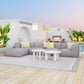 Luanda Grey Ottoman Conversion Set