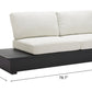Tien Loveseat with Right-Side Table