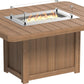Lumin Fire Table 62" Rectangular