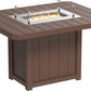 Lumin Fire Table 62" Rectangular