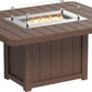 Lumin Fire Table 62" Rectangular