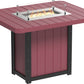 Lumin Fire Table 62" Rectangular