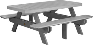 6' Rectangular Picnic Table